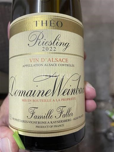 Alsace Grand Cru Domaine Weinbach Théo 2022