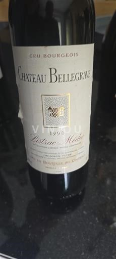 Burdeos Listrac-Médoc Cru Bourgeois Château Bellegrave 1990