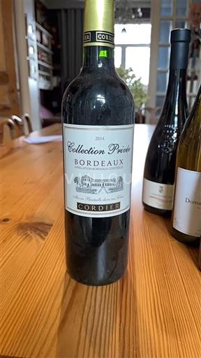 Bordeaux Cordier Collection Privée 2014