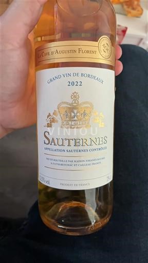 Bordeaux Sauternes La Cave Augustin Florent 2022