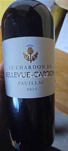 Burdeos Pauillac Bellevue-Cardon Le Chardon 2014