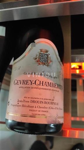 Burgundi Gevrey-Chambertin Jean-Yves Drouin-Roubineau 2015