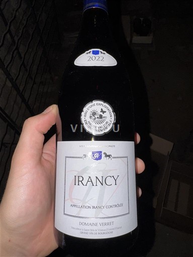 Borgonha Irancy Domaine Verret 2022