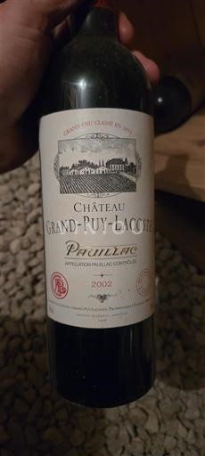 Bordeaux Pauillac Grand Cru Château Grand-Puy-Lacoste 2002