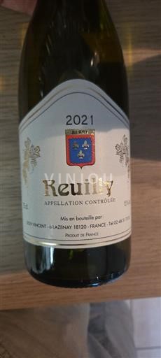 Loire Valley Reuilly Scev Vincent 2021