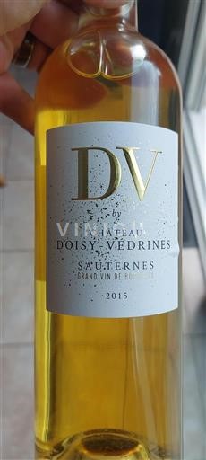 Bordeaux Sauternes Château Doisy-Védrines DV 2015