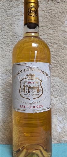 Bordeaux Sauternes Château Doisy-Védrines DV 2015