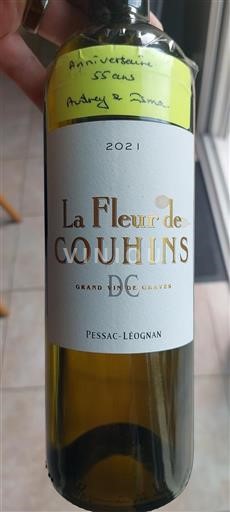 Bordeaux Pessac-Léognan Château Couhins La Fleur de Couhins 2021