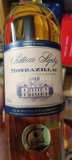 Sudoeste Monbazillac Château Septy 2016