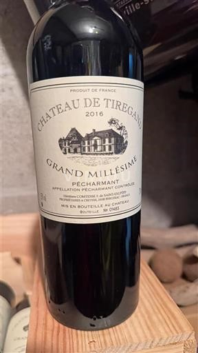 Sydväst Pécharmant Château Tiregand Grand Millésime 2016
