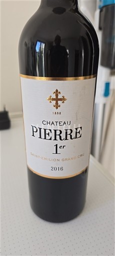 Bordeaux Saint-Émilion Grand Cru Grand Cru Château Pierre 1er 2016