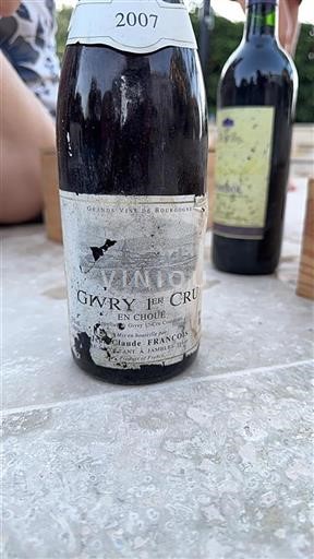Bourgogne Ikke specificeret Premier Cru Claude François En Choué 2007