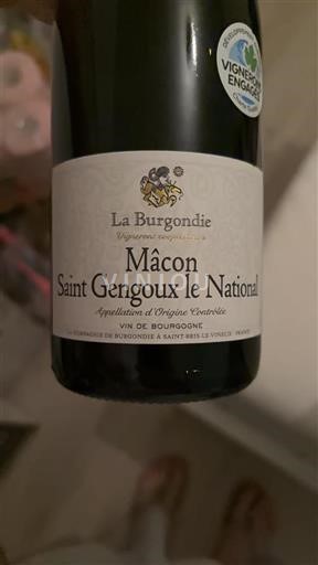 Borgogna Mâcon e Mâcon-Villages La Burgondie Saint Gengoux le National 2023