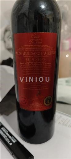 Abruzzerna Montepulciano d'Abruzzo Stefania Pepe Cuore Di Vino 2006