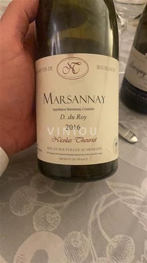 Borgoña Marsannay Nicolas Theuriet D. du Roy 2016