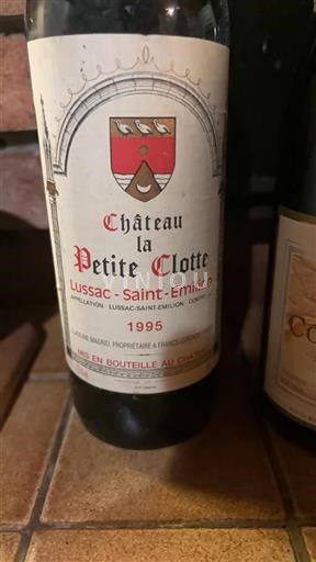 Bordeaux Lussac-saint-émilion Château La Petite Clotte 1995