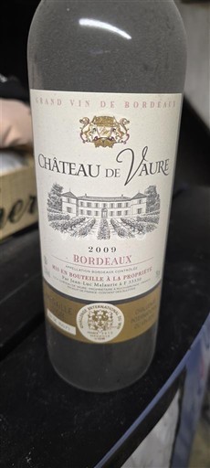 Bordeaux Château Vaure 2009