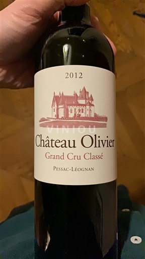 Bordeaux Pessac-Léognan Grand Cru Classé Château Olivier 2012