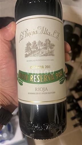 La Rioja Rioja La Rioja Alta S.A Gran Reserva 904 2011