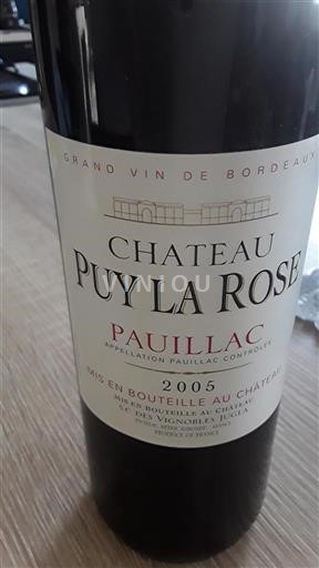 Bordeaux Pauillac Château Puy La Rose 2005