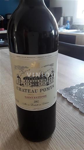 Bordeaux Saint-Estèphe Cru Bourgeois Château Pomys 2002