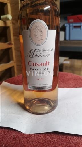 Languedoc og Roussillon Pays d'Oc La Dame de Médimer Cinsault 2021