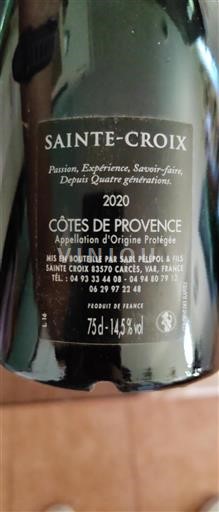 Provansa Côtes-de-Provence Sainte-Croix 2020