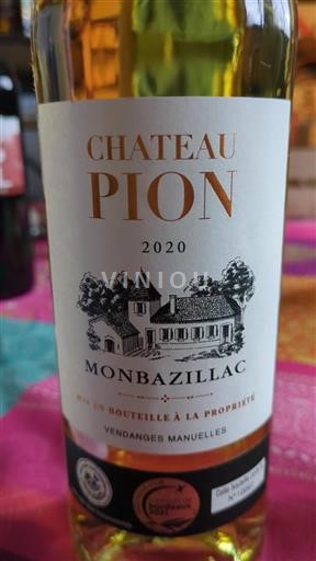 Zuidwest-Frankrijk Monbazillac Château Pion 2020