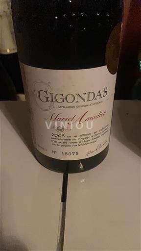 Údolí Rhôny Gigondas Muriel Amadieu 2008