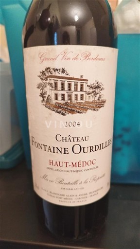 Bordeaux Haut-Médoc Château Fontaine Ourdilles 2004