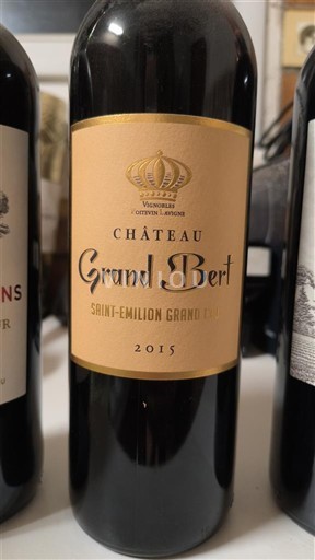 Bordeaux Saint-Émilion Grand Cru Grand Cru Château Grand Bert 2015