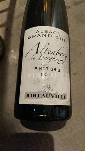 Alzacija Ni doloceno Grand Cru Cave de Ribeauvillé Altenberg de Bergheim 2011