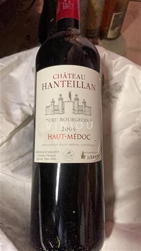 Bordéus Haut-Médoc Cru Bourgeois Château Hanteillan 2004