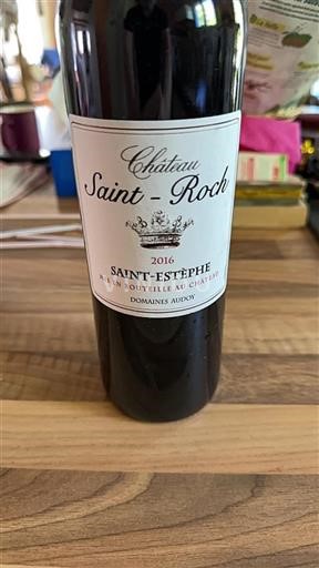 Bordeaux Saint-Estèphe Château Saint-Roch 2016