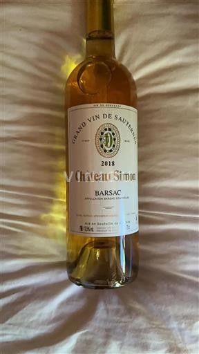 Bordéus Barsac Château Simon 2018
