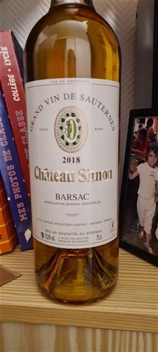Bordeaux Barsac Château Simon 2018