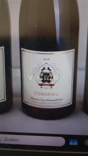 Rhône Valley Condrieu Maison Les Alexandrins 2018