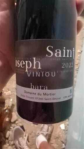 Rhônen laakso Saint-Joseph Domaine Mortier bara 2022