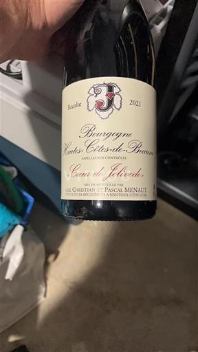 Bourgogne Hautes Côtes de Beaune Cœur de Jolivode 2021