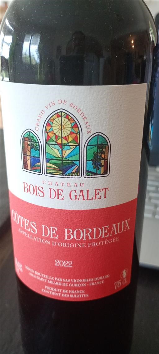 Bordeaux Côtes-de-Bordeaux Château Bois de Galet 2022
