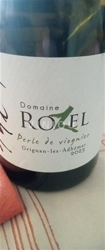 Údolí Rhôny Grignan-les-adhémar Domaine Rozel Perle de viognier 2023