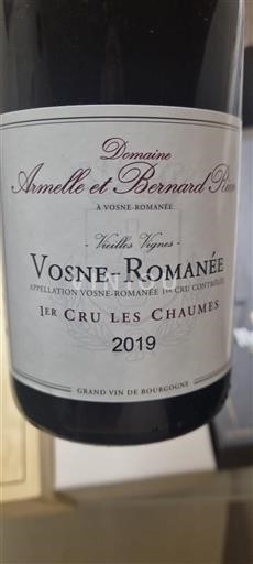 Burgund Vosne-Romanée Premier Cru Domaine Armelle et Bernard Rion Vieilles Vignes 2019