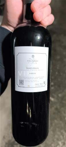 Tây Nam Madiran Colignac 2021