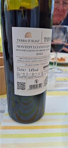 Abruzzo Montepulciano d'Abruzzo Terra Aligi Tatone 2022