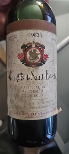 Burdeos Saint-Estèphe Marquis de Saint-Estèphe 1983