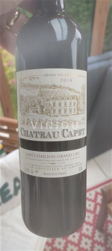 Bordeaux Saint-Émilion Grand Cru Grand Cru Château Capet 2010