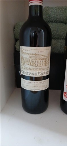 Bordeaux Saint-Émilion Grand Cru Grand Cru Château Capet 2010
