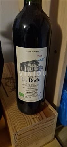 Bordéus Castillon-côtes-de-bordeaux Château La Rode 2016