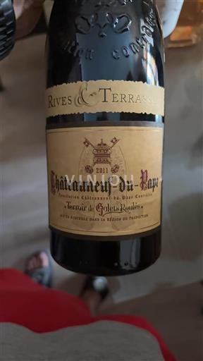 Rona dolina Châteauneuf-du-Pape Rives & Terrasses Terroir de Galets Roulés 2011