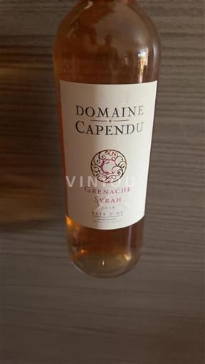 Languedoc-Roussillon Pays d'Oc Domaine Capendu Grenache Syrah 2018